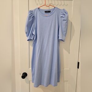 Pomander Place Light Blue Long Sleeve Dress